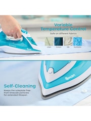 Swan White Aqua Steam Iron with Ceramic Soleplate - Image 7 of 9