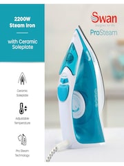 Swan White Aqua Steam Iron with Ceramic Soleplate - Image 9 of 9