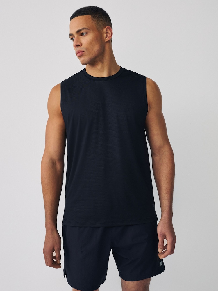 Negro - Chaleco de entrenamiento texturizado Active Gym - Imagen 1 de 9