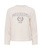 PixieGirl Petite White Microfleece Pyjamas Top - Image 6 of 6