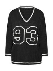 Yours Curve Black Slogan Number Jumper - Image 3 of 3