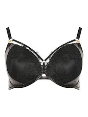 Yours Curve Black Padded Plunge Underwired Bra - Image 5 of 6