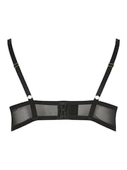 Yours Curve Black Padded Plunge Underwired Bra - Image 6 of 6