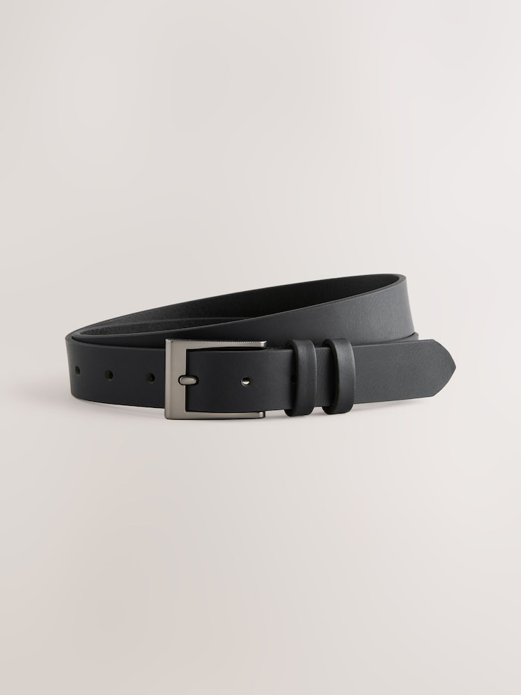Black Chocolate Brown Leather Belt 2 Pack - Image 2 of 5