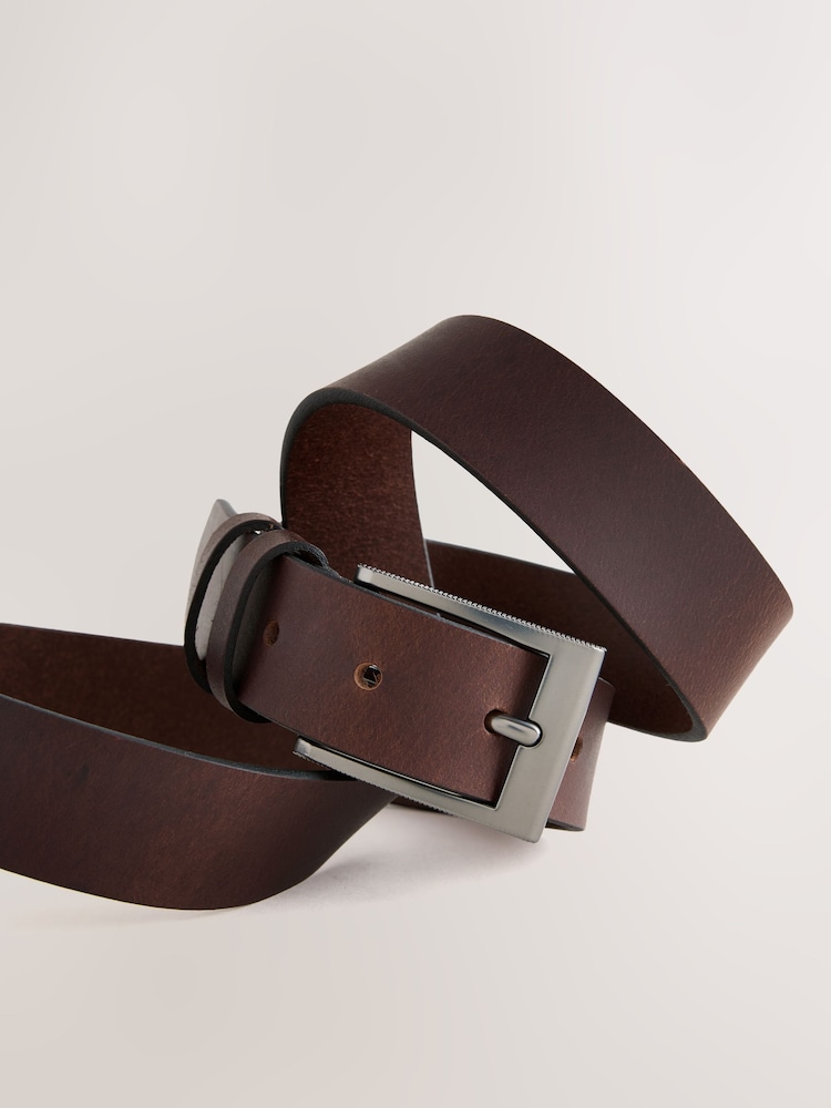 Black Chocolate Brown Leather Belt 2 Pack - Image 5 of 5