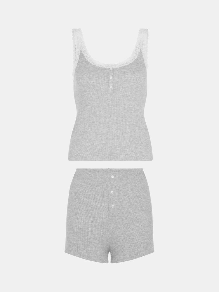 Accessorize Lace Vest Short Pyjamas Set - Slika 1 iz 1