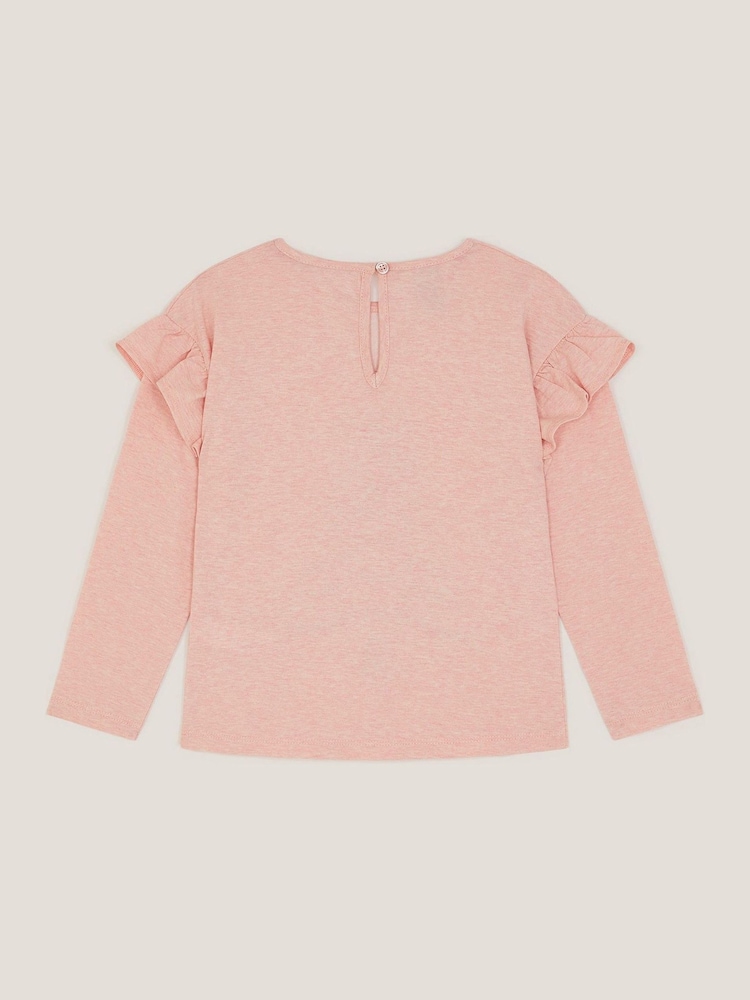 Monsoon Pink Sequin Christmas Tree Long Sleeve Top - Image 2 of 3 Monsoon Pink Sequin Christmas Tree Long Sleeve Top - Image 2 of 3