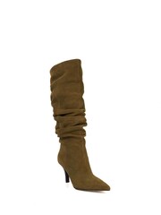 Dune London Green Santi Knee High Boots - Image 3 of 6