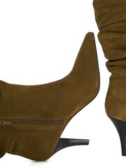 Dune London Green Santi Knee High Boots - Image 5 of 6