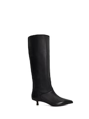 Dune London Black Sloan Knee High Boots - Image 2 of 6
