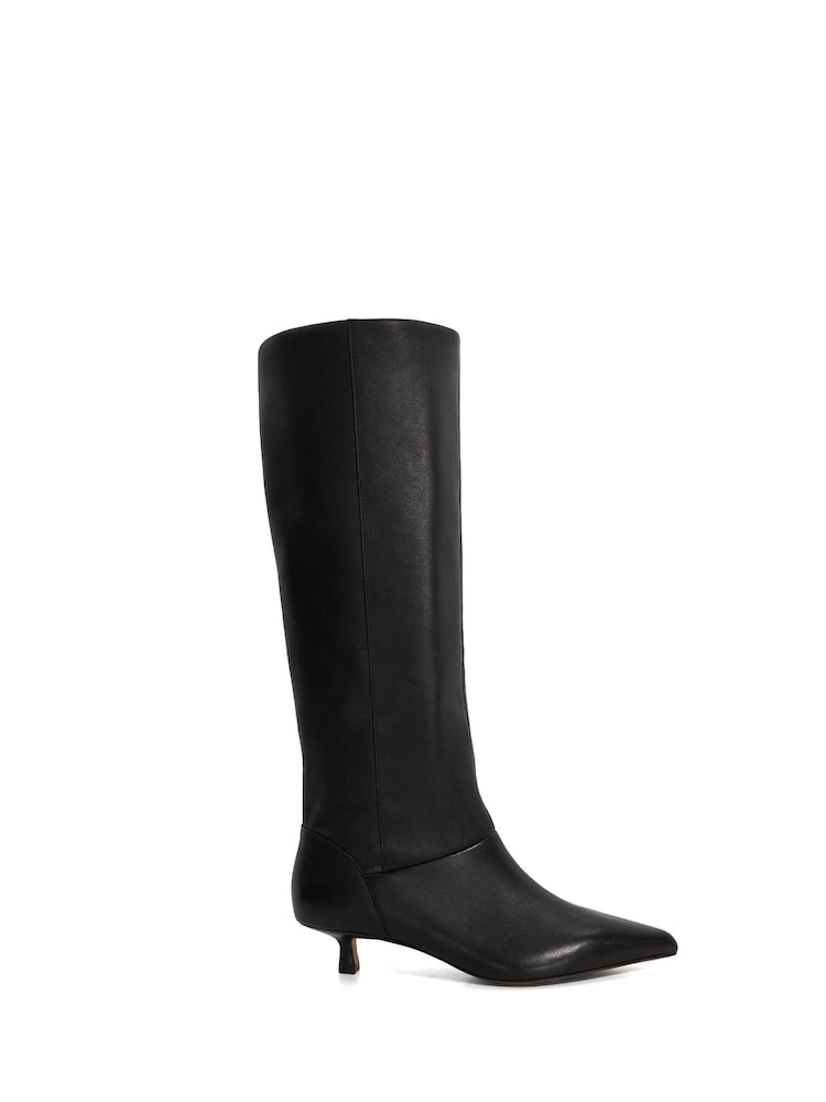 Dune London Black Sloan Knee High Boots - Image 2 of 6