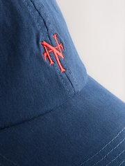 Blue Cap with Embroidery - Image 4 of 5