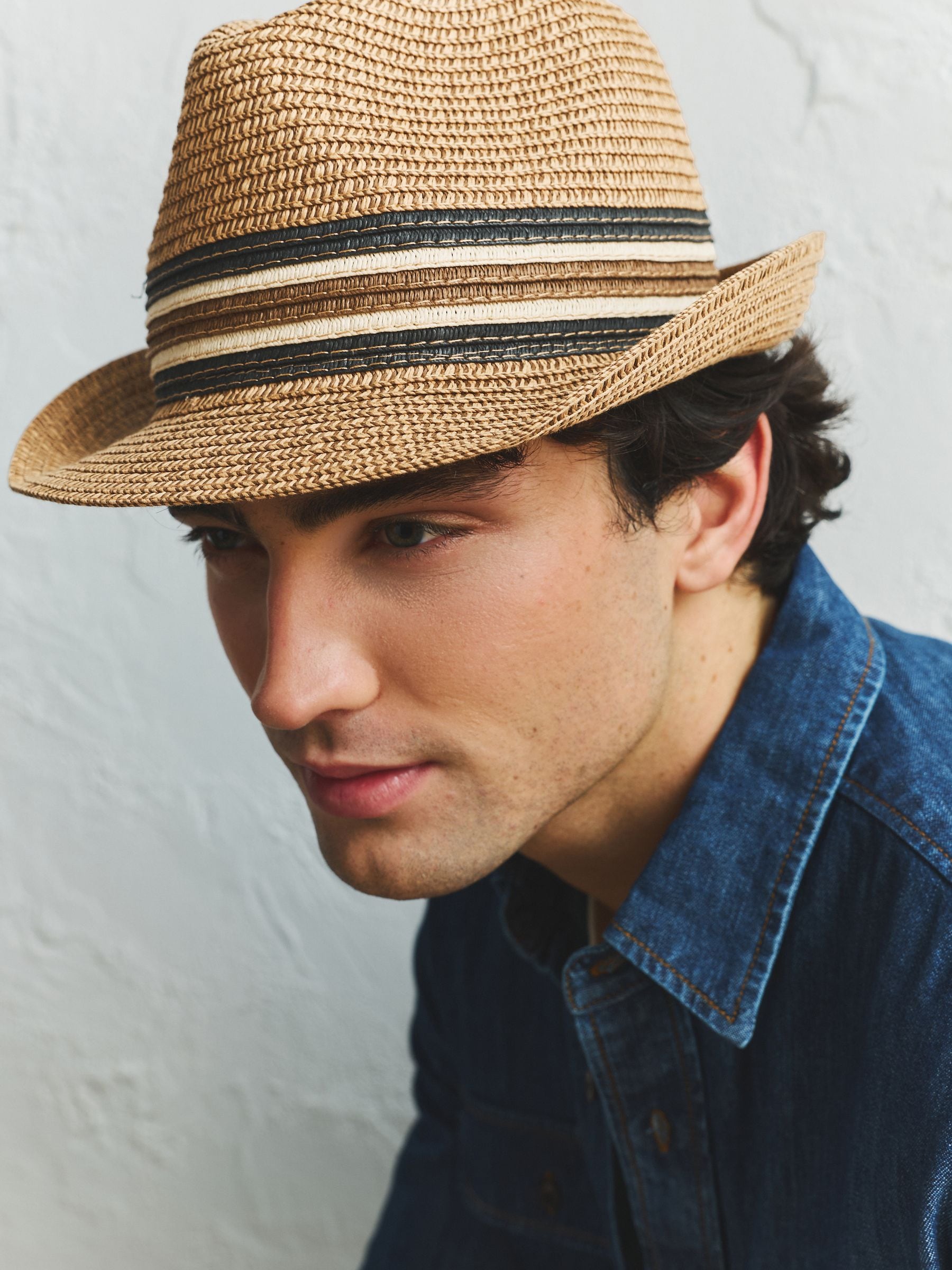 Buy Light Brown Trilby Hat from the Next UK online shop