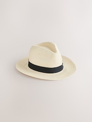 Cream - Panama Straw Hat - Imaginea 1 din 3