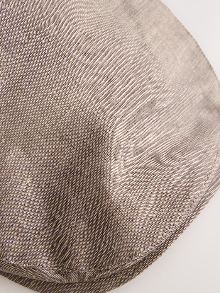 Dark Natural Flat Cap - Image 5 of 5