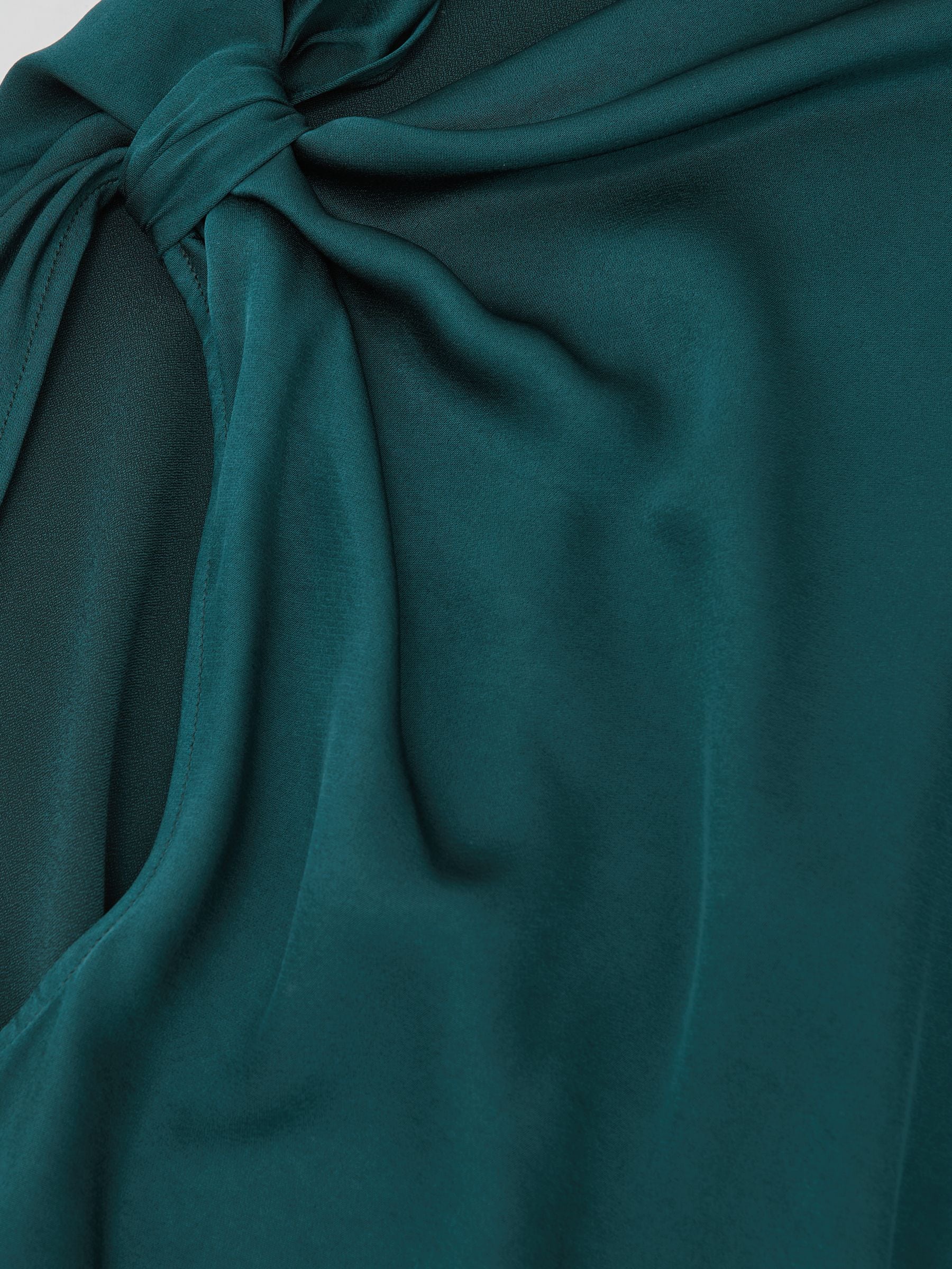 Buy Reiss Teal Green Kenzie Satin Asymmetric Draped Midi Dress from Next USA Buy Reiss Teal Green Kenzie Satin Asymmetric Draped Midi Dress from Next USA