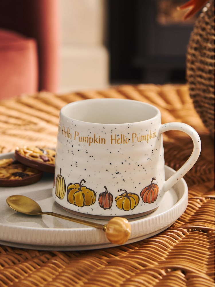 Orange Hello Pumpkin Autumnal Mug - Image 2 of 4