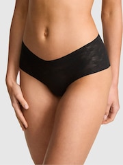 Victoria's Secret Pink Black Cheeky No Show Lace Knickers - Image 1 of 2