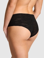 Victoria's Secret Pink Black Cheeky No Show Lace Knickers - Image 2 of 2