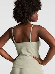 Victoria's Secret Pink Slate Green Pointelle Pyjama Cami Top - Image 2 of 2