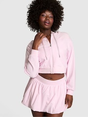 Victoria's Secret Pink Pink Tulip Cropped Hoodie - Image 1 of 2