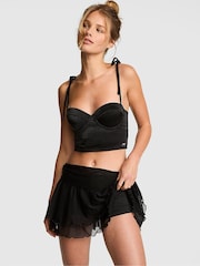 Victoria's Secret Pink Black Foldover Skirt - Image 1 of 2