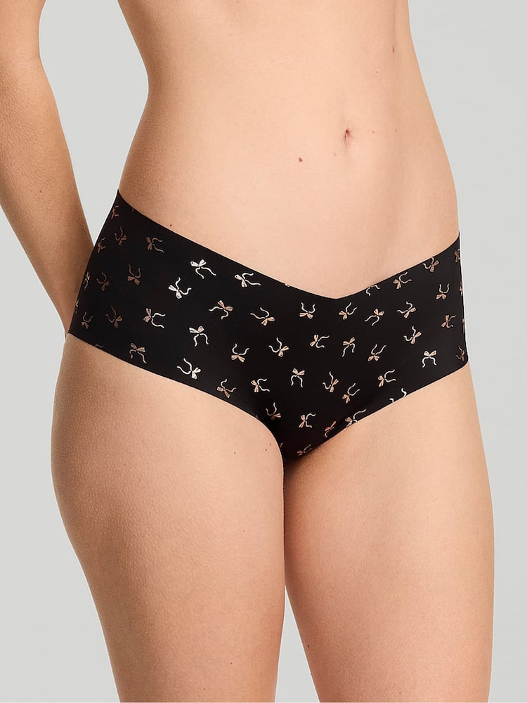Victoria's Secret Black Metallic Bows Cheeky Knickers - Image 1 of 2