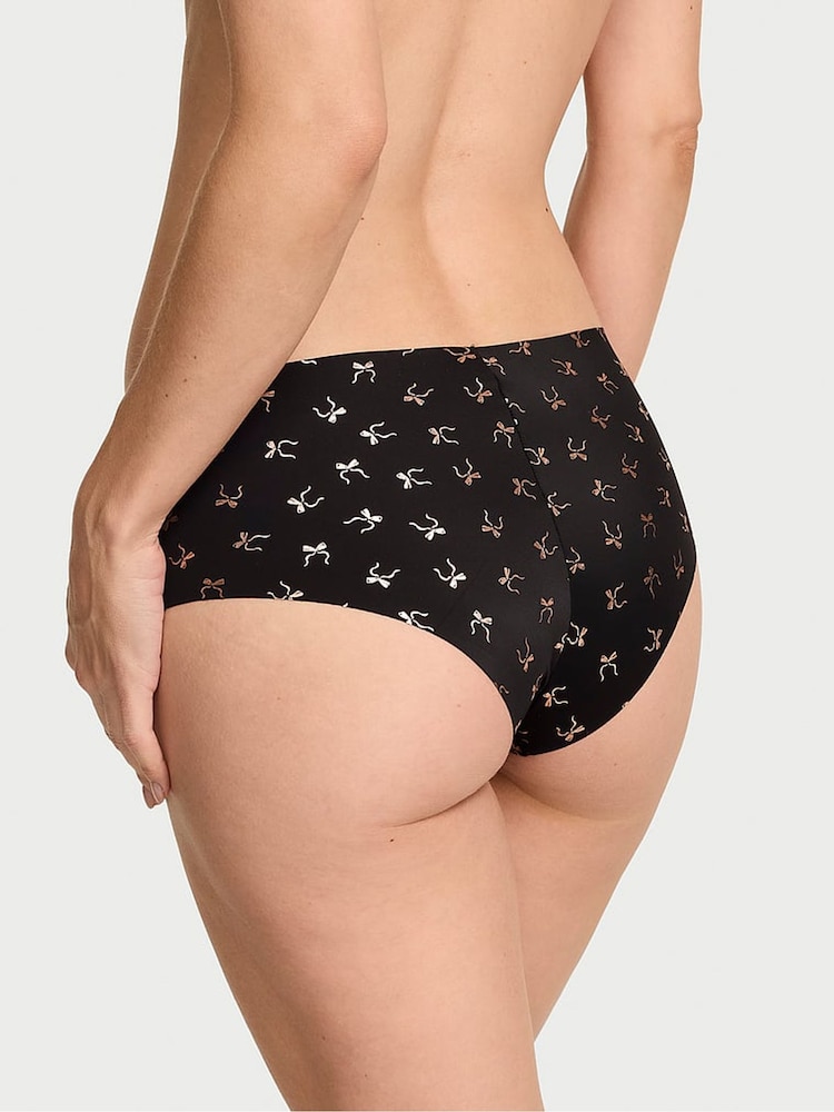 Victoria's Secret Black Metallic Bows Cheeky Knickers - Image 2 of 2