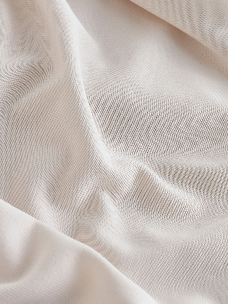 Ecru Polymodal Sleeveless Drape Top - Image 2 of 3