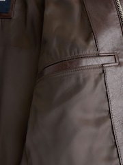 Abercrombie & Fitch vegansk læder Eazy Zip Jakke - Billede 7 af 9