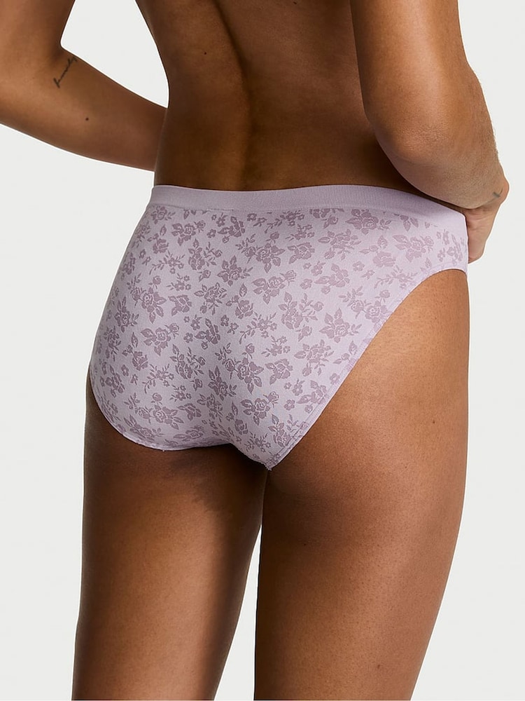 Victoria's Secret Crystal Lilac Purple Bikini Floral Knickers - Image 2 of 2