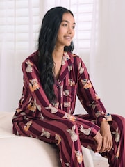 Chelsea Peers Purple Fox and Hare Long Pyjamas Set - Image 4 of 6
