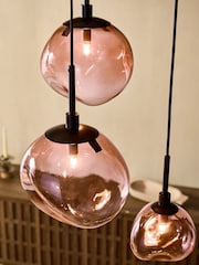 French Connection Pink Cluster Jamavar Pendant Ceiling Light - Image 3 of 6