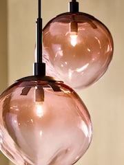 French Connection Pink Cluster Jamavar Pendant Ceiling Light - Image 4 of 6