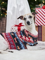 Chelsea Peers Pet Christmas Dog Fair Isle Print Pyjama T-Shirt - Imagen 1 de 4
