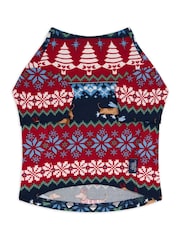 Chelsea Peers Pet Christmas Dog Fair Isle Print Pyjama T-Shirt - Imagen 2 de 4