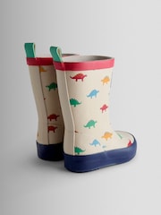 JoJo Maman Bébé Stone Dino Print Wellies - Image 3 of 5