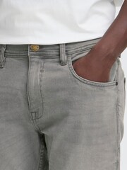 Blend Grey Tapered Stretch Denim Jeans - Image 4 of 5
