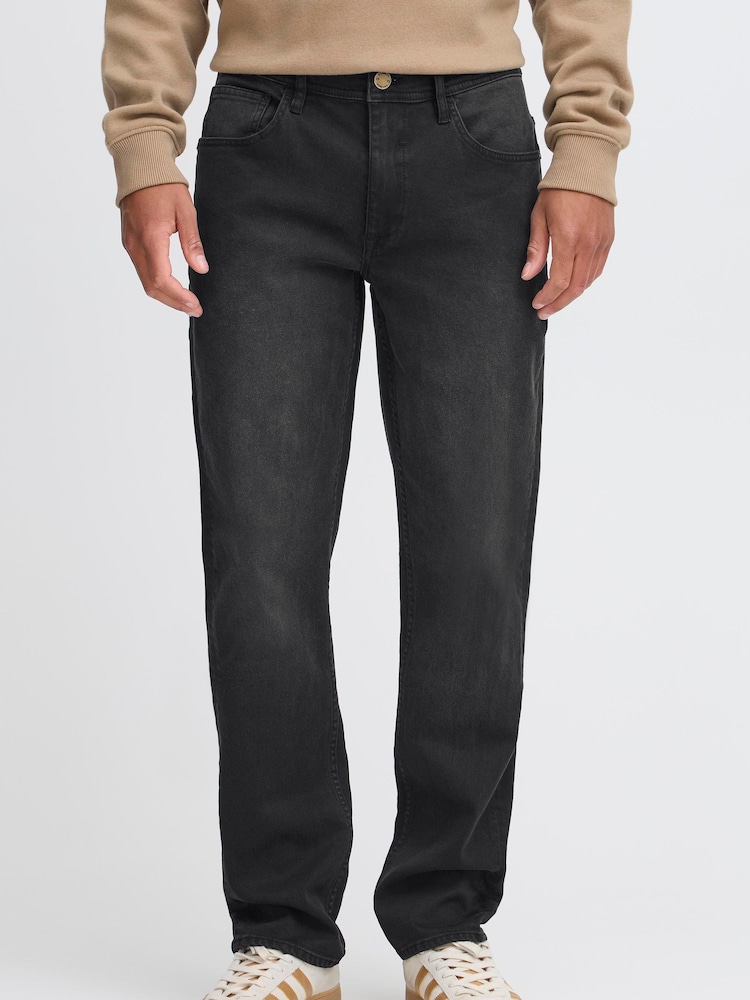 Blend Black Straight Stretch Denim Jeans - Image 1 of 5 Blend Black Straight Stretch Denim Jeans - Image 1 of 5
