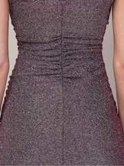 Ro&Zo Pink Adeline Sparkle Tulip Sleeve Detail Dress - Image 3 of 3