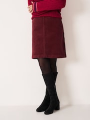 Crew Clothing Red Demi Cord Mini Skirt - Image 3 of 5