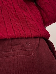 Crew Clothing Red Demi Cord Mini Skirt - Image 4 of 5