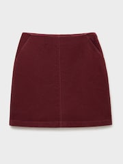 Crew Clothing Red Demi Cord Mini Skirt - Image 5 of 5