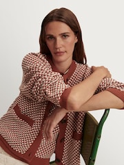 Varley Brown Elmwick Knit Jacket - Image 3 of 12