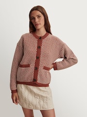 Varley Brown Elmwick Knit Jacket - Image 4 of 12