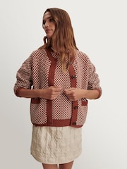 Varley Brown Elmwick Knit Jacket - Image 5 of 12