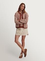 Varley Brown Elmwick Knit Jacket - Image 8 of 12