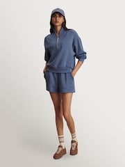 Varley Blue Doublesoft Atrium High Rise 4.5 Shorts - Image 3 of 5