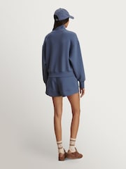 Varley Blue Doublesoft Atrium High Rise 4.5 Shorts - Image 4 of 5