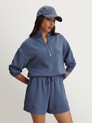 Varley Blue Doublesoft Atrium High Rise 4.5 Shorts - Image 5 of 5